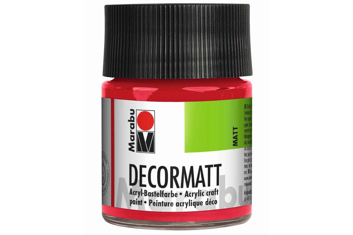 Decormatt 50ml 031, kirsebærrød